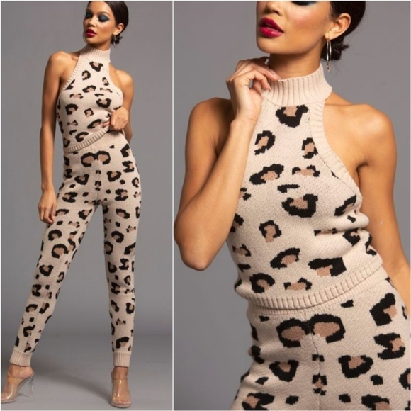 MODA ME COUTURE Pants - NEPHATERI 2 PIECE ANIMAL PRINT SET